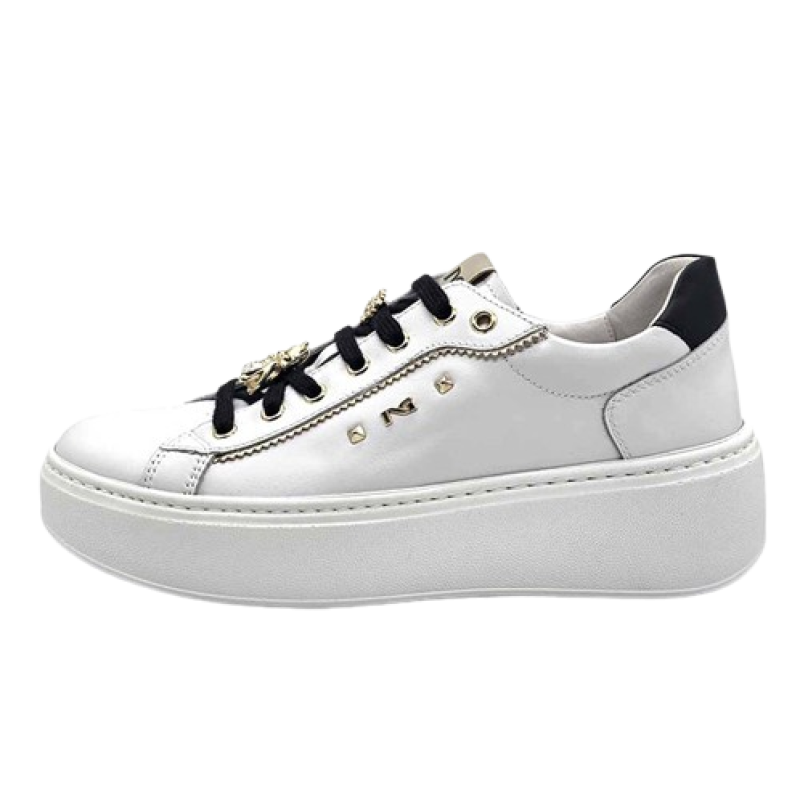 Sneaker Donna NERO GIARDINI in pelle - I411622D100 BIANCO
