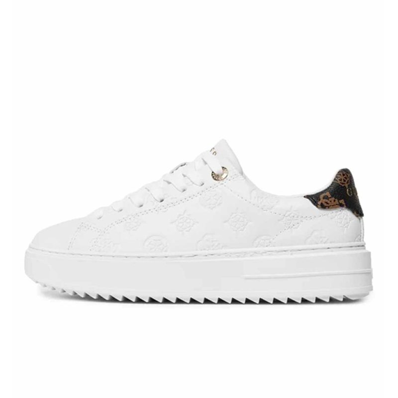 Sneaker Donna GUESS in pelle ed ecopelle - FLPDS4FAL12 WHITE