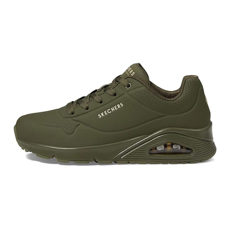 Sneaker Uomo SKECHERS in pelle - 52458DKGR DARK GREEN