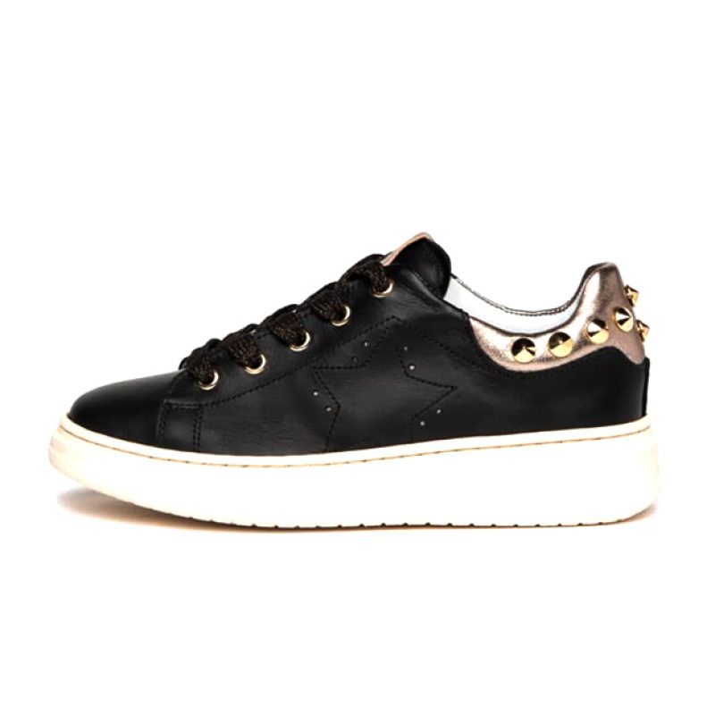 Sneaker Bambina NERO GIARDINI TEENS in pelle - I232400F/100 NERO