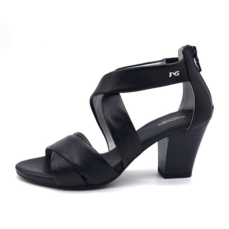 Sandalo Donna NERO GIARDINI in pelle - E307510D/100 NERO