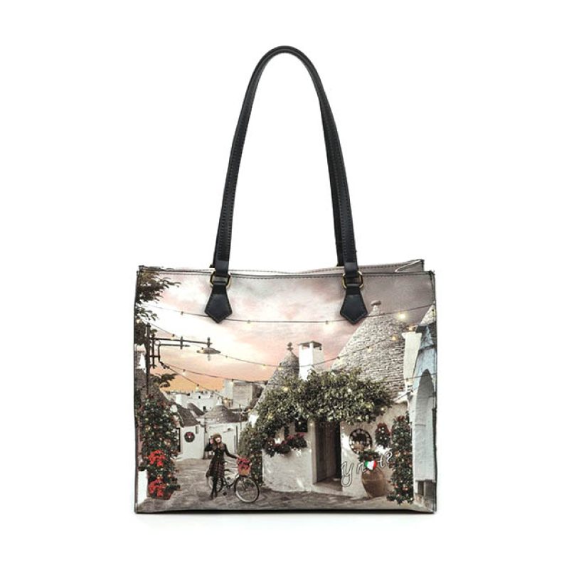 Shopping Donna Y NOT? in goffrato - YES-602F3 TRULLI XMAS
