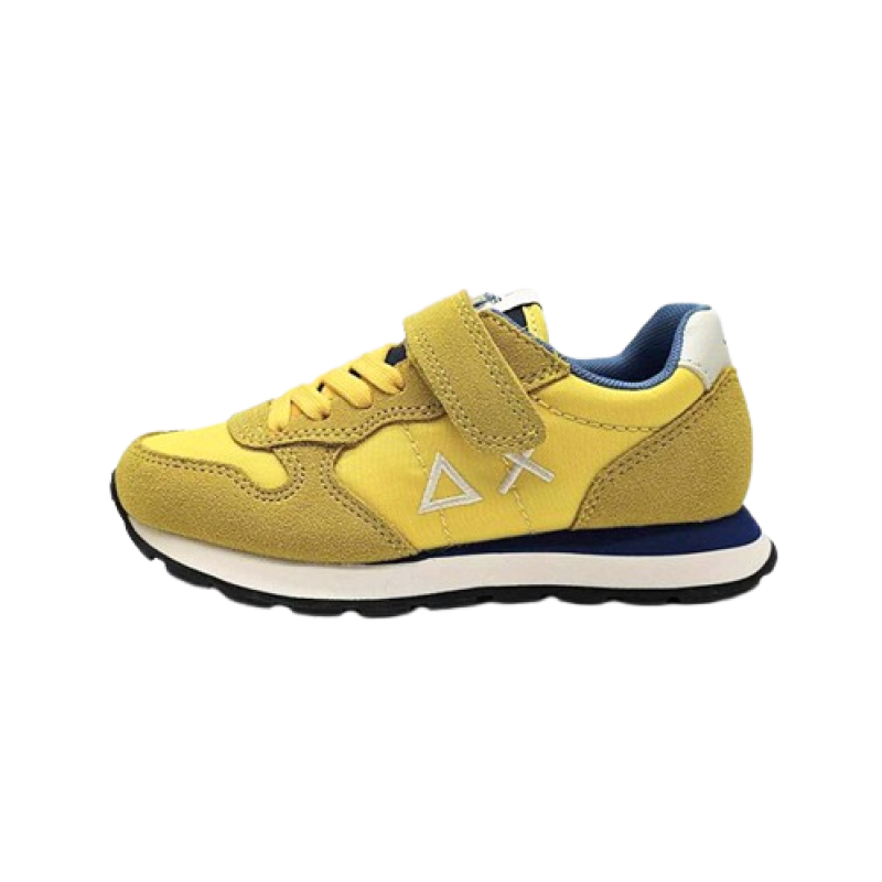 Sneaker Bambino SUN68 TOM SOLID in tessuto e camoscio - Z34301K BOY'S TOM SOLID KID GIALLO
