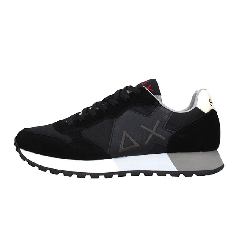 Sneaker Uomo SUN68 in tessuto e camoscio - JAKI BASIC Z43113 NERO