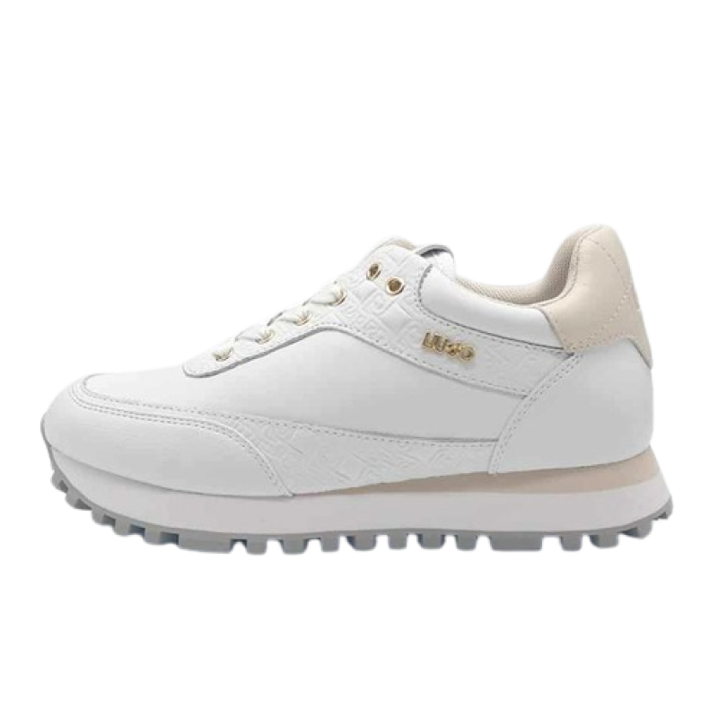 Sneaker Donna LIU JO WONDER38 in pelle - BF3107 PX331 WHITE