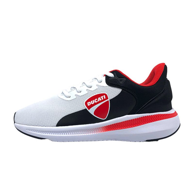Sneaker Uomo DUCATI in tessuto traspirante - DS503 WHITE/BLACK