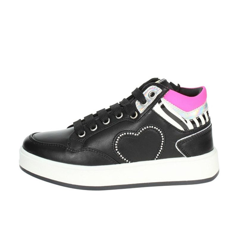 Sneaker alta Bambina ASSO in ecopelle - AG-14063 BLACK