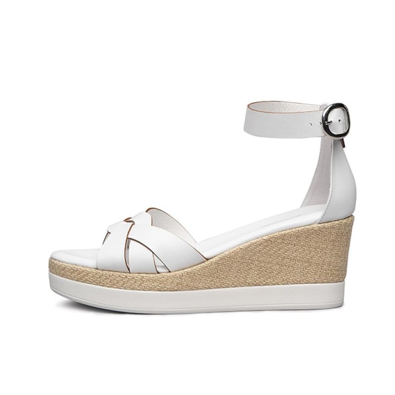 Sandalo Donna NERO GIARDINI in pelle - E115790D/707 BIANCO