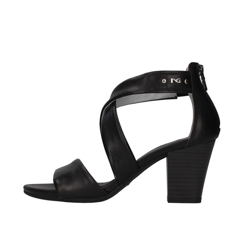 Sandalo Donna NERO GIARDINI in pelle - E218610D/100 NERO