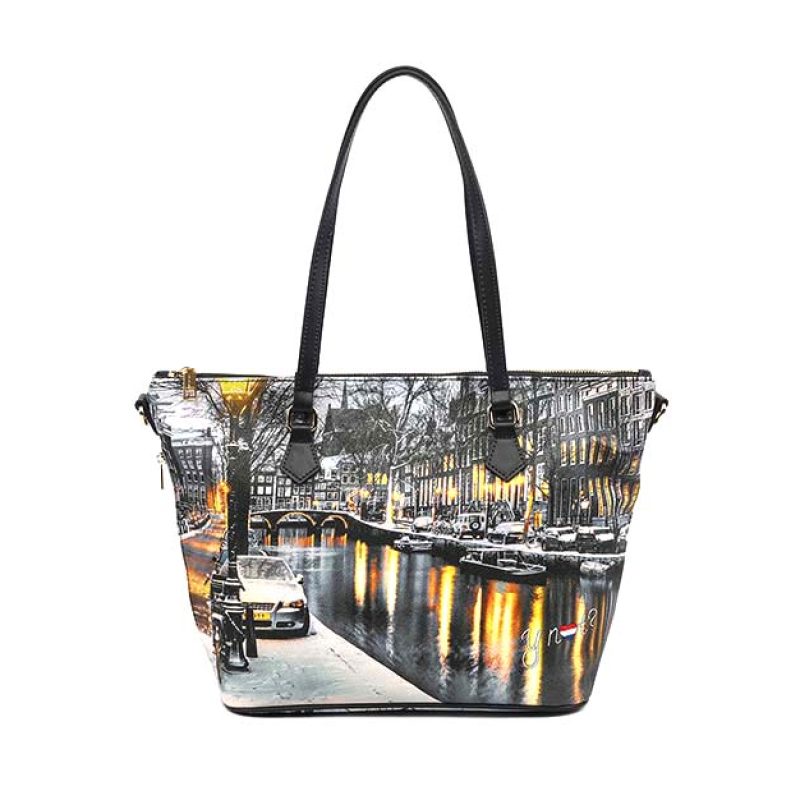 Shopping small Donna YNOT? in goffrato - YES-396F3 AMSTERDAM SNOW