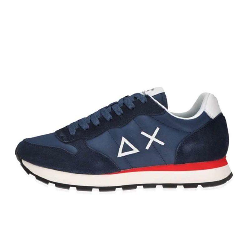 Sneaker Uomo SUN68 in tessuto e camoscio - TOM SOLID Z35101 NAVY BLUE
