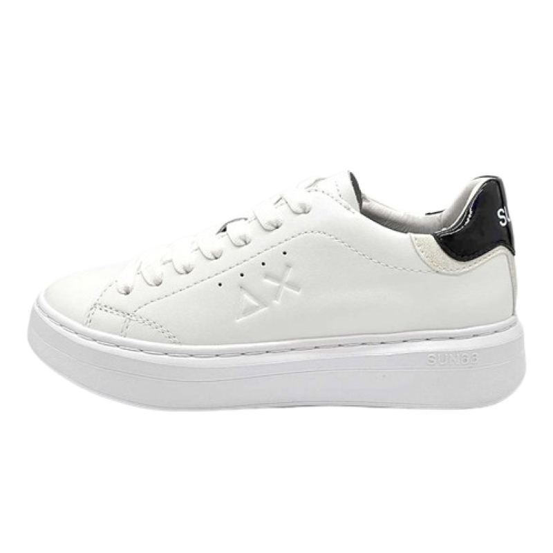 Sneaker Donna SUN68 in pelle - Z34226 GRACE LEATHER BIANCO/NERO