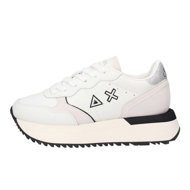 Sneaker Donna SUN68 in pelle - BIG ALLY Z34207 BIANCOPANNA
