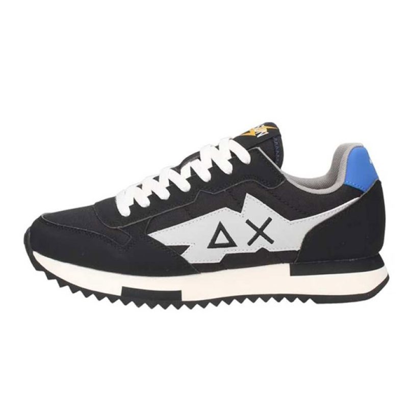 Sneaker Uomo SUN68 in tessuto e pelle - NIKI SOLID Z44121 NERO