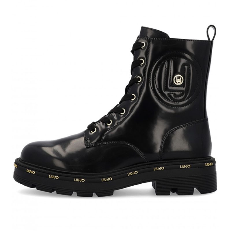 Anfibio Donna LIU JO TAYLOR624 ANKLE BOOT in pelle - 4F3719 EX196 BLACK