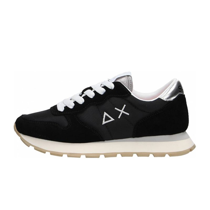 Sneaker Donna SUN68 in tessuto e camoscio - ALLY GOLD SILVER Z33202 NERO