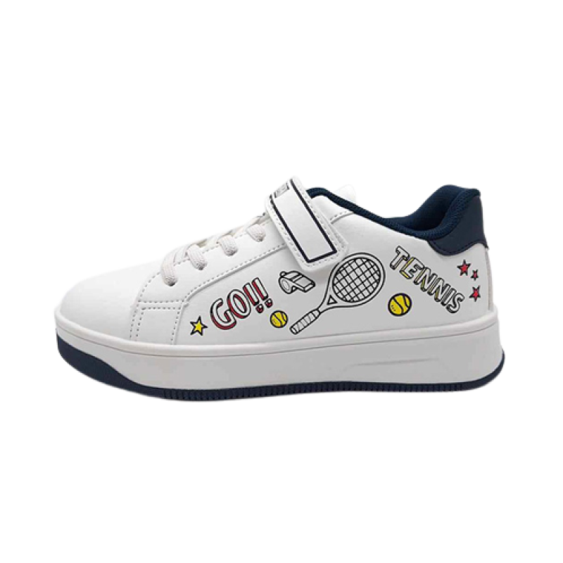 Sneaker Bimbo AUSTRALIAN in ecopelle - AU32P204/WHITE-NAVY IMPACT