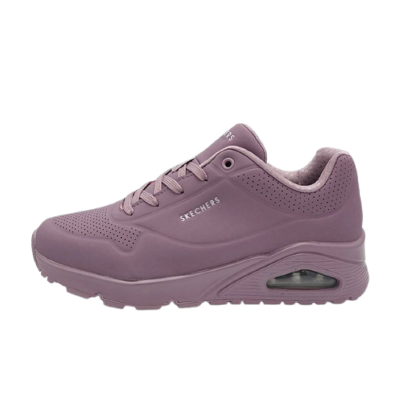 Sneaker Donna SKECHERS in pelle - 73690/DKMV DARK MAUVE